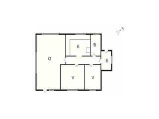 Vakantiehuis Frøstrup Grondplan 36