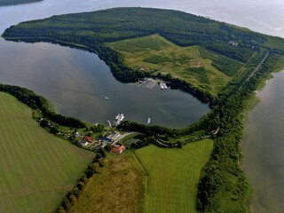 Fishing Alt-Schwerin with holiday apartments, fish sales