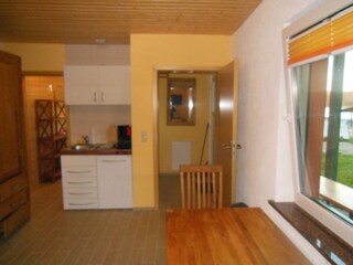 Lower apartment on the ground floor for 2 people