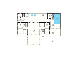 Vakantiehuis Læsø Grondplan 3