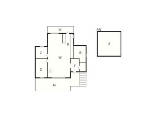 Vakantiehuis Vättersö Grondplan 46