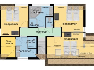 Vakantiehuis De Koog Grondplan 23