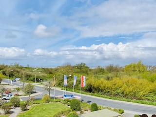 Ihr Blick vom Balkon Richtung Nordsee.