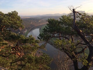 Blick auf die Elbe von der Bastei