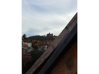 Blick zum Schloss Wernigerode vom Bad 2. Etage