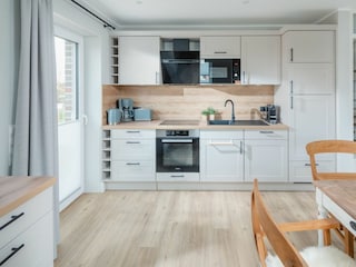 SandWärme Norderney / Essbereich mit Küchenzeile