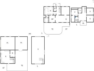 Vakantiehuis Ellös Grondplan 50