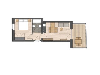 Appartamento per vacanze Schenna Pianta del piano 25