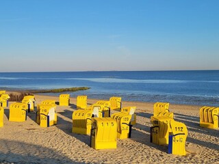 Strandkörbe und die Nordsee