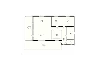 Holiday house Marielyst Floor Plan 51