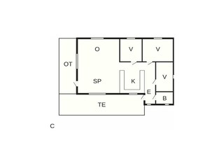Vakantiehuis Marielyst Grondplan 51