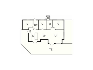 Vakantiehuis Martofte Grondplan 53
