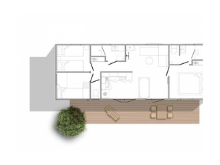 Chalet Westerland (Wieringen) Pianta del piano 20