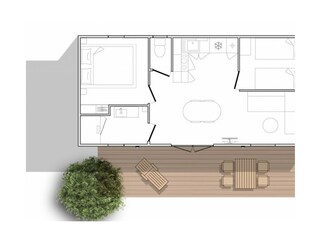 Chalet Westerland (Wieringen) Pianta del piano 12