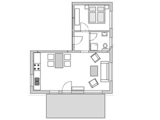 Vakantieappartement Priepert Grondplan 21