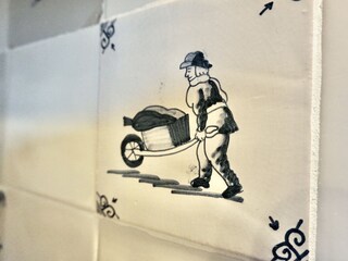 Delfter Fliesenschild