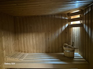 Blick in unsere Sauna