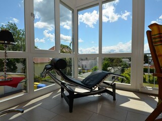 Entspannungsliege im Wintergarten