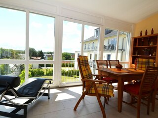 Sonnige Wintergarten zur Südseite