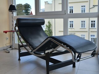 Entspannungsliege im Wintergarten