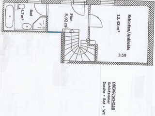 Obergeschoss Ferienwohnung Abendrot