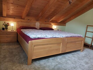 Bedroom with feel-good factor on the upper floor