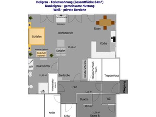 Studio im Ellbachtal . Wohnungsplan. Wickberg