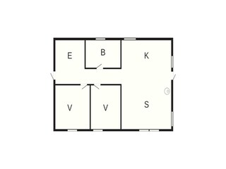 Maison de vacances Nørlev Strand Plan d'étage 46