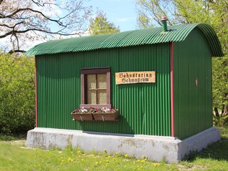 das letzte originale Wartehaus der Spreewaldbahn
