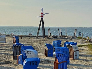 Strand mit Winker