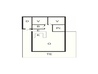 Vakantiehuis Gjerstad Grondplan 4