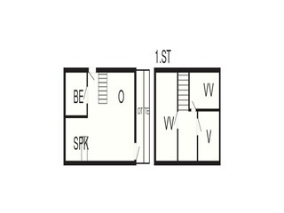 Vakantiehuis Vester Husby Grondplan 4
