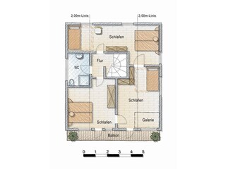 Vakantiehuis Enzklösterle Grondplan 22