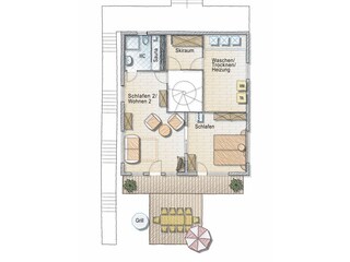 Vakantiehuis Enzklösterle Grondplan 23