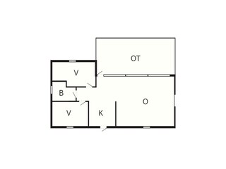 Vakantiehuis Virksund Grondplan 36