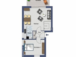 Apartamento de vacaciones Hörnum Características 16