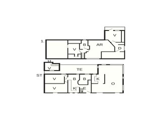 Casa per le vacanze Uslev Pianta del piano 41