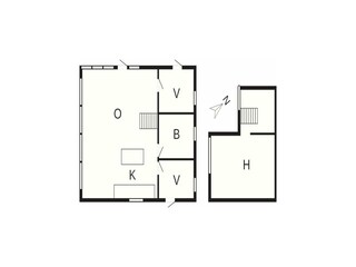Casa de vacaciones Karrebæksminde Plano de planta 6