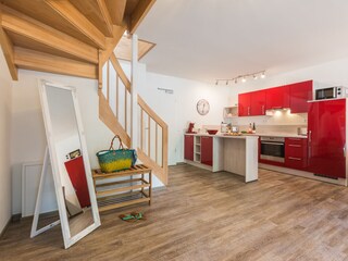 Komfortable, offene Küche