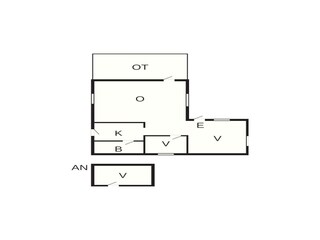 Vakantiehuis Ingarö Grondplan 43