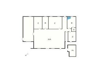 Vakantiehuis Hals Grondplan 55