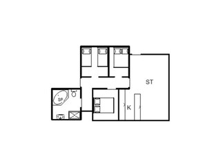 Vakantiehuis Rindby Grondplan 4