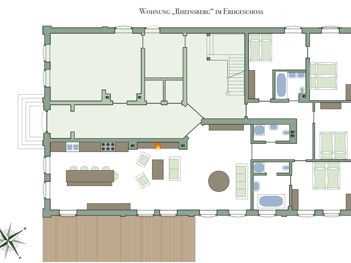 Grundriss Wohnung Rheinsberg