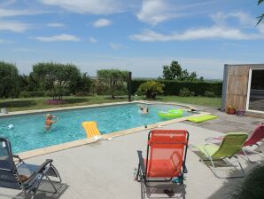 Villa with heated swimming pool and spectacular view in diverse surroundings