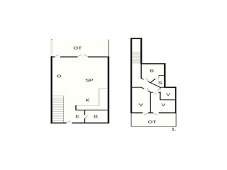 Maison de vacances Søndervig Plan d'étage 55