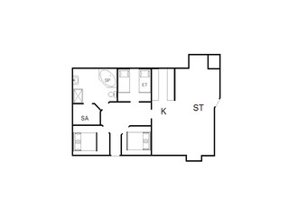 Maison de vacances Nørre Nebel Plan d'étage 35