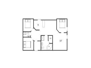 Maison de vacances Skaven Strand Plan d'étage 40