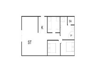 Vakantiehuis Skaven Strand Grondplan 5
