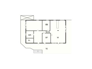 Vakantiehuis Laholm Grondplan 14