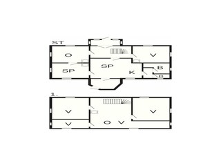 Vakantiehuis Nissafors Grondplan 33
